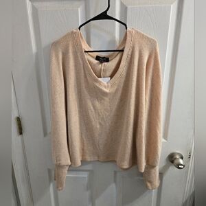 Forever 21 + Tan cream Slouchy sweater size 2x